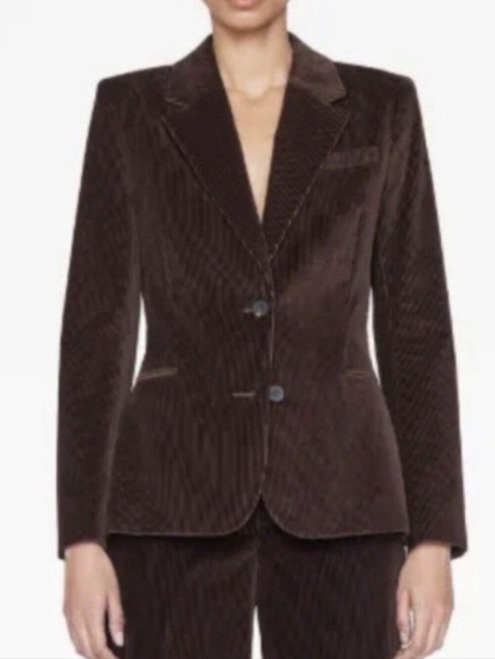 NWT Armani Collezioni Dark Brown Tailored Blazer